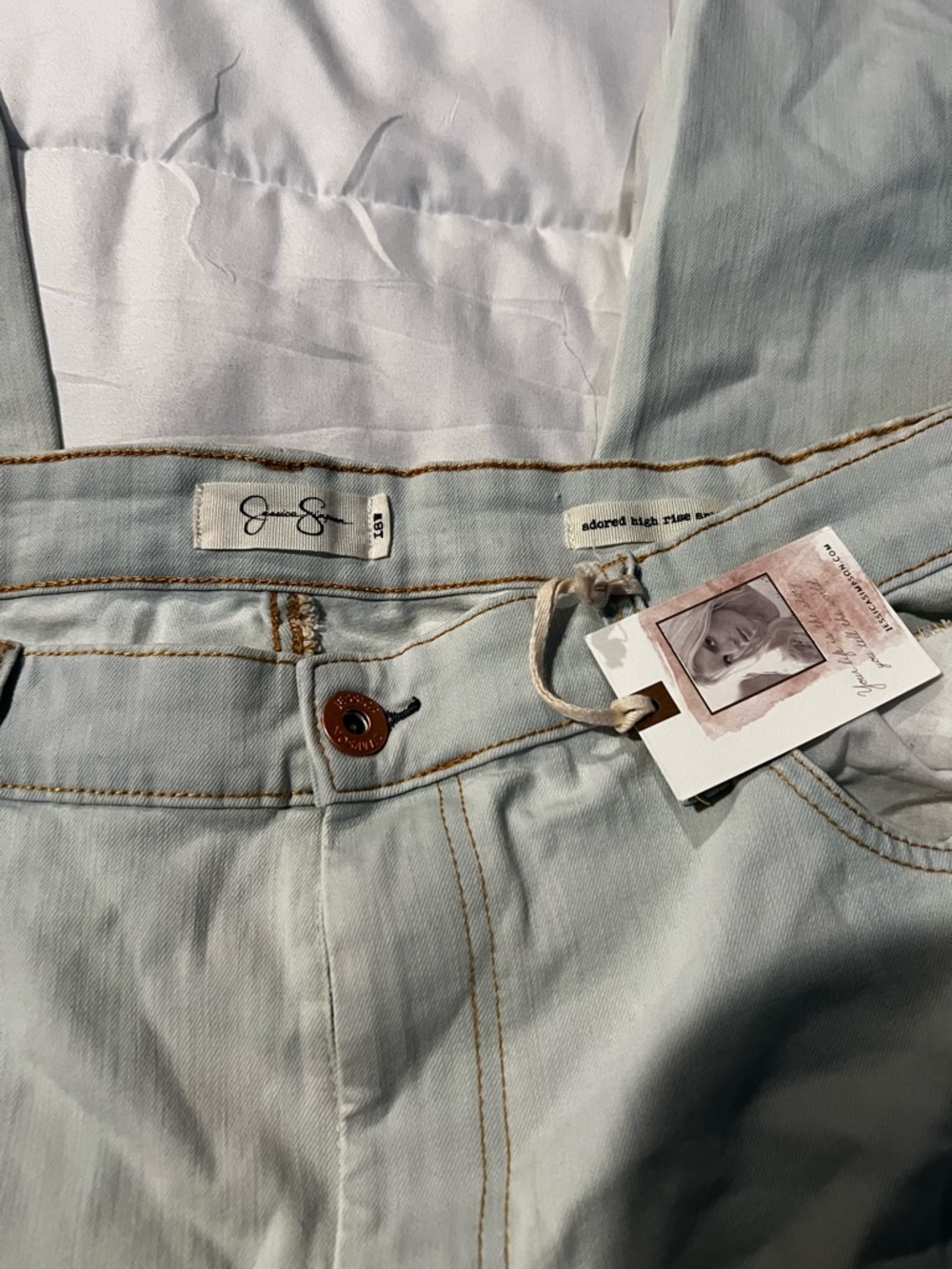 Soft Sculpt Light Mint Jeans - Picture 2 of 3